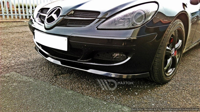Maxton frontsplitter til Mercedes SLK R171 Standard Bumper – blank sort – billede 1 af 5