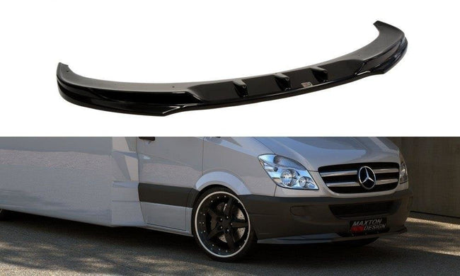 Maxton frontsplitter til Mercedes Sprinter Mk2 – blank sort – billede 1 af 4