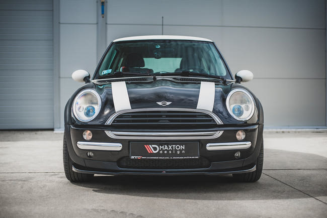Maxton frontsplitter til Mini Cooper / One R50 – blank sort – billede 2 af 6
