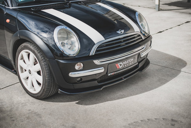 Maxton frontsplitter til Mini Cooper / One R50 – blank sort – billede 1 af 6