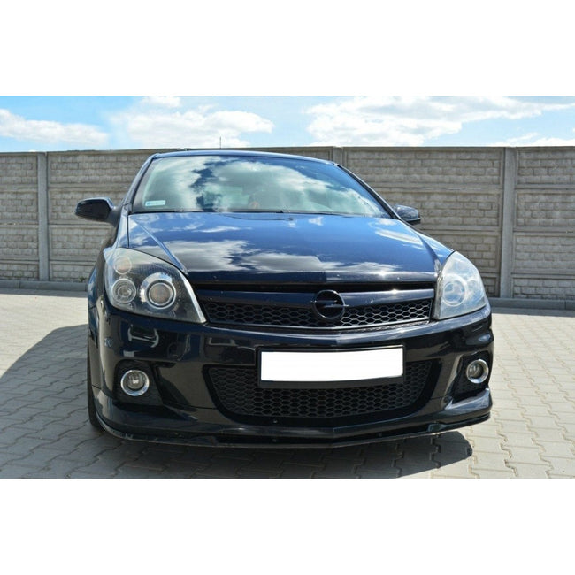 Maxton frontsplitter til Opel Astra H OPC / VXR Nurburg – blank sort – billede 1 af 9