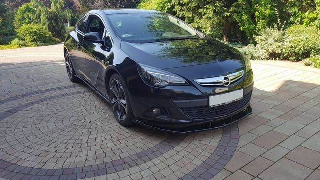Maxton frontsplitter til Opel Astra J GTC – blank sort – billede 2 af 7