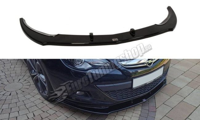 Maxton frontsplitter til Opel Astra J GTC – blank sort – billede 1 af 7