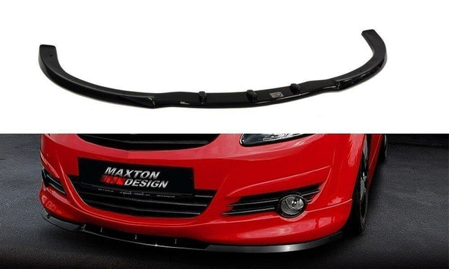 Maxton frontsplitter til Opel Corsa D OPC-LINE – blank sort – billede 1 af 3