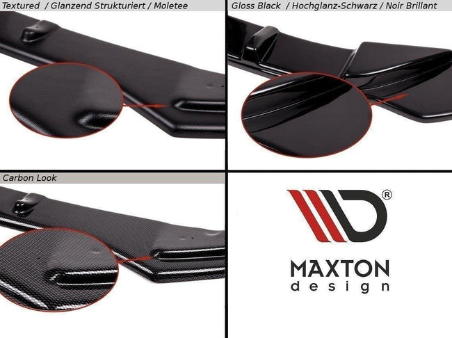Maxton frontsplitter til Opel Corsa D (Facelift) – blank sort – billede 2 af 3