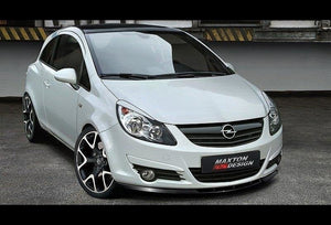 Maxton frontsplitter til Opel Corsa D – blank sort