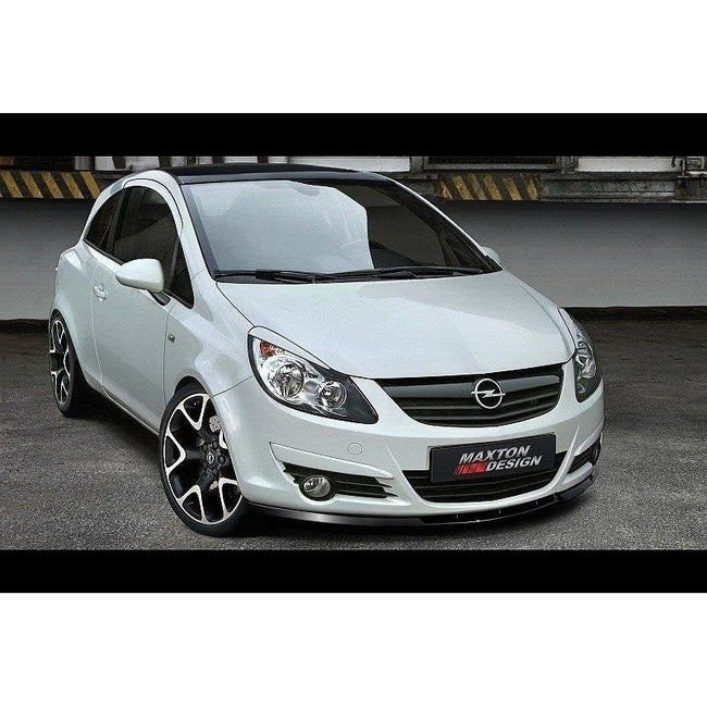 Maxton frontsplitter til Opel Corsa D – blank sort