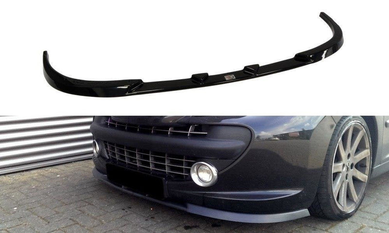 Maxton frontsplitter til Peugeot 207 Model – blank sort – billede 1 af 4