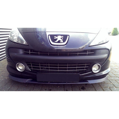 Maxton frontsplitter til Peugeot 207 Model – blank sort – billede 2 af 4