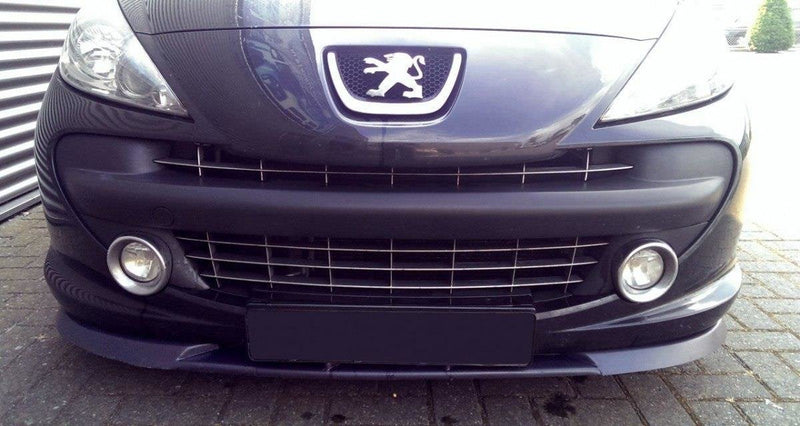 Maxton frontsplitter til Peugeot 207 Model – blank sort – billede 2 af 4