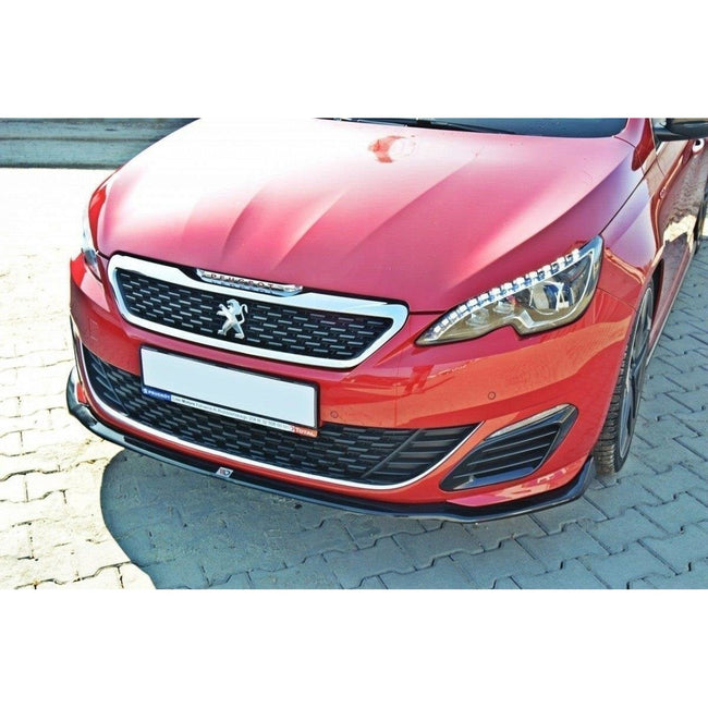 Maxton frontsplitter til Peugeot 308 Mk2 GTI – blank sort – billede 1 af 7