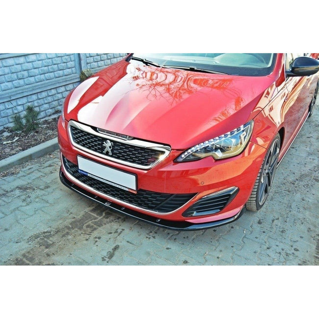 Maxton frontsplitter til Peugeot 308 Mk2 GTI – blank sort – billede 1 af 7