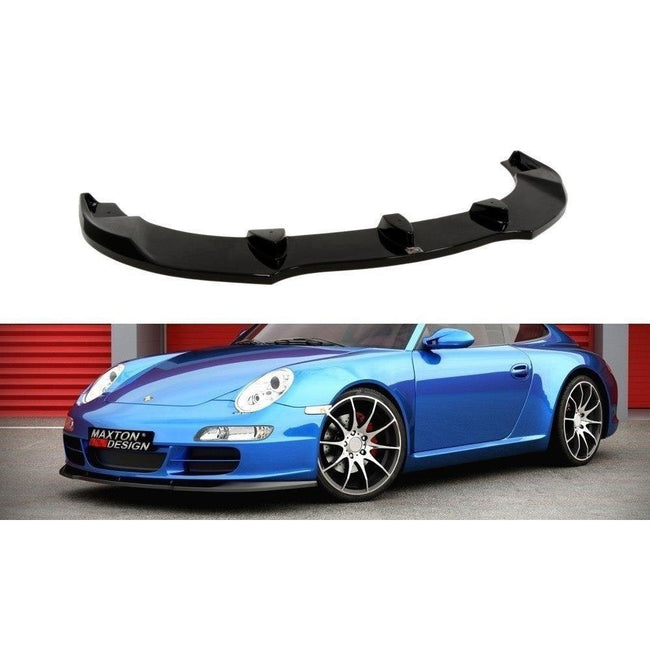 Maxton frontsplitter til Porsche 911 Carrera 997.1 – blank sort – billede 1 af 3