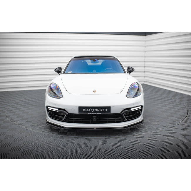 Maxton frontsplitter til Porsche Panamera GTS 971 – blank sort – billede 2 af 5