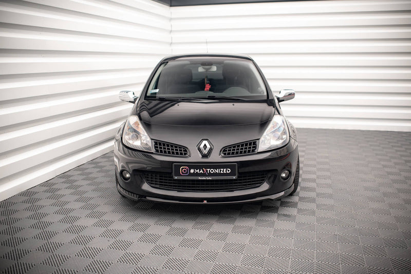 Maxton frontsplitter til Renault Clio Mk3 RS – blank sort – billede 2 af 5
