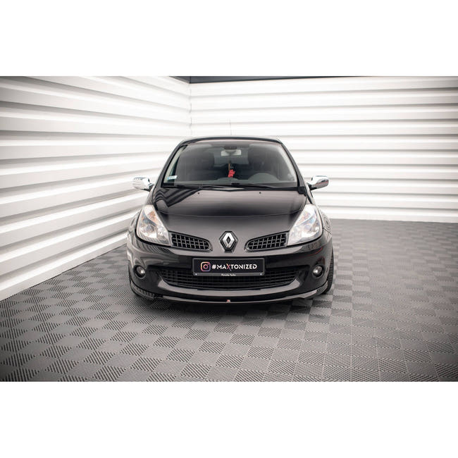 Maxton frontsplitter til Renault Clio Mk3 RS – blank sort – billede 2 af 5