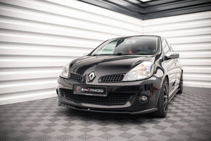 Maxton frontsplitter til Renault Clio Mk3 RS – blank sort – billede 1 af 5