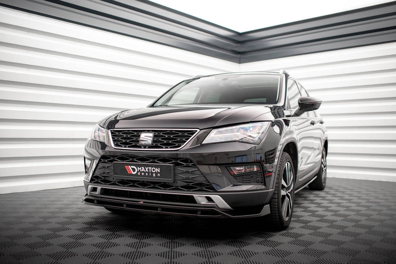 Maxton frontsplitter til Seat Ateca Mk1 – blank sort – billede 1 af 5