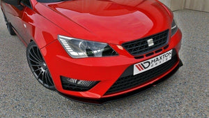 Maxton frontsplitter til Seat Ibiza Mk4 Cupra (6J) Facelift – blank sort – billede 2 af 3