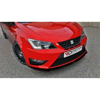 Maxton frontsplitter til Seat Ibiza Mk4 Cupra (6J) Facelift – blank sort – billede 2 af 3