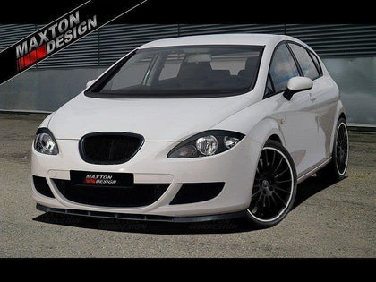 Maxton frontsplitter til Seat Leon Mk2 – blank sort