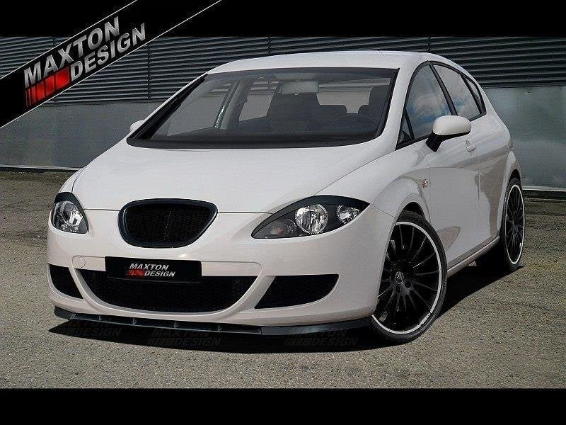 Maxton frontsplitter til Seat Leon Mk2 – blank sort