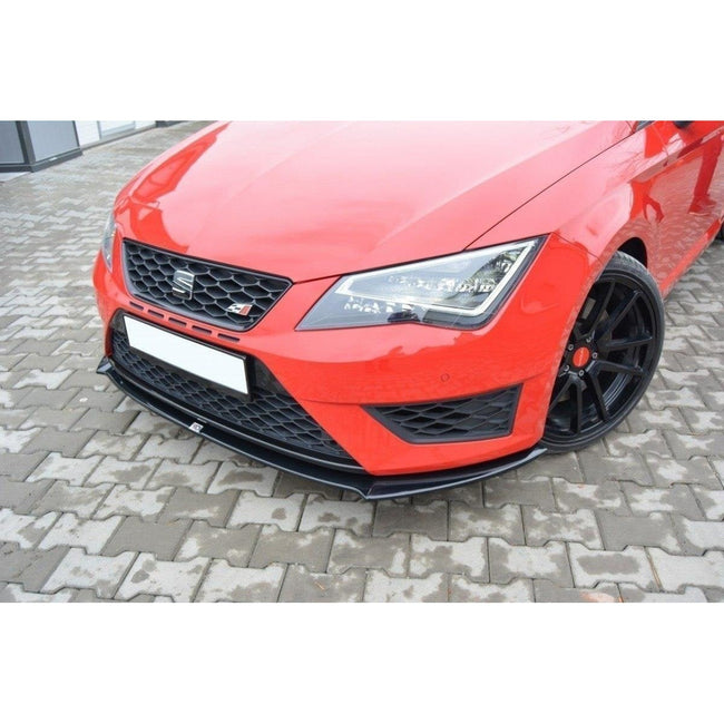 Maxton frontsplitter til Seat Leon FR / Cupra Mk3 – blank sort – billede 1 af 8