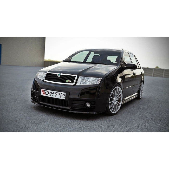 Maxton frontsplitter til Skoda Fabia RS Mk1 – blank sort – billede 1 af 3