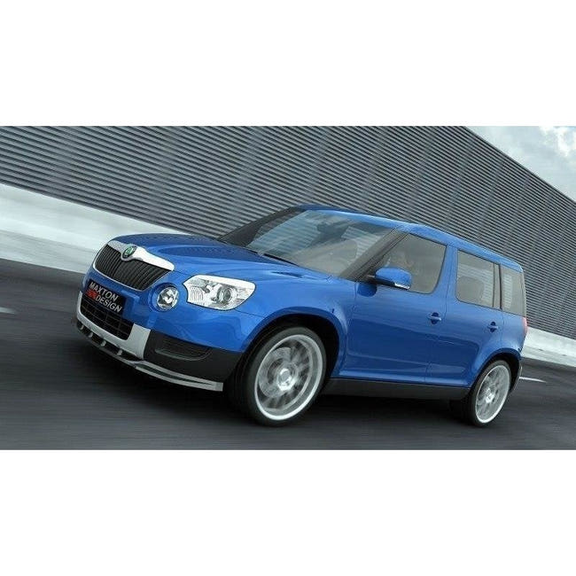 Maxton frontsplitter til Skoda Yeti – blank sort