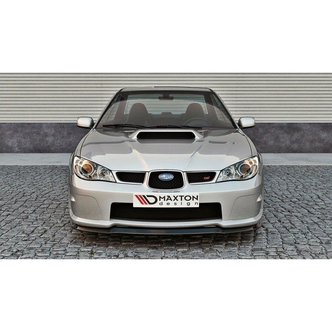 Maxton frontsplitter til Subaru Impreza WRX STI (HAWKEYE) – blank sort – billede 1 af 5