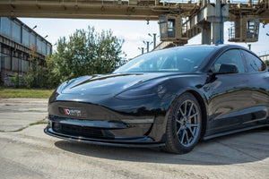 Maxton frontsplitter til Tesla Model 3 – blank sort – billede 2 af 6