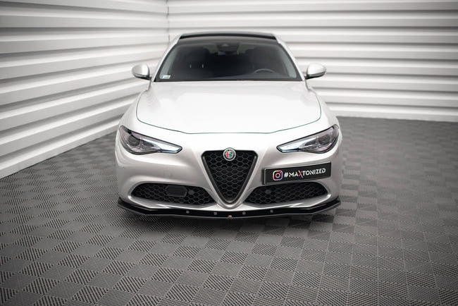Maxton frontsplitter til Alfa Romeo Giulia Sport – blank sort – billede 2 af 5