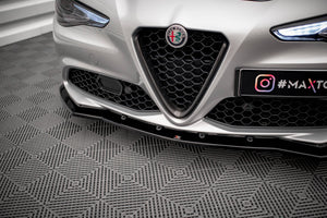 Maxton frontsplitter til Alfa Romeo Giulia Sport – blank sort – billede 3 af 5