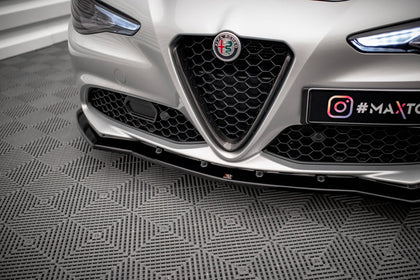 Maxton frontsplitter til Alfa Romeo Giulia Sport – blank sort – billede 3 af 5