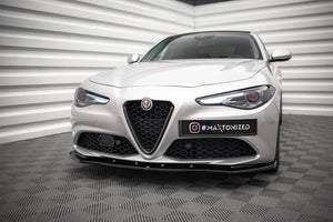 Maxton frontsplitter til Alfa Romeo Giulia Sport – blank sort – billede 1 af 5