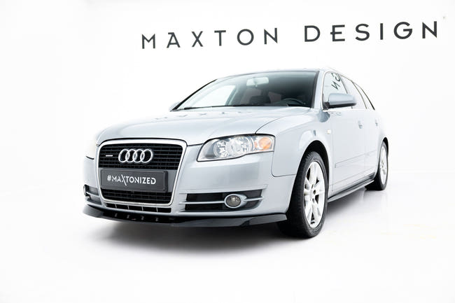 Maxton frontsplitter til Audi A4 B7 – blank sort – billede 1 af 5