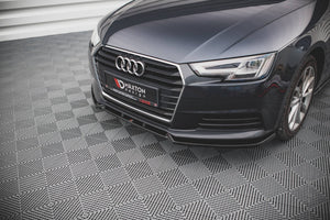 Maxton frontsplitter til Audi A4 B9 – blank sort – billede 3 af 5