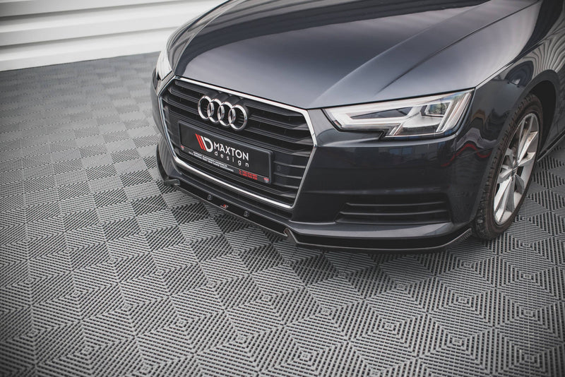 Maxton frontsplitter til Audi A4 B9 – blank sort – billede 3 af 5