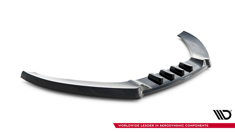 Maxton frontsplitter til Audi A4 Sedan / Avant B8 – blank sort – billede 2 af 4