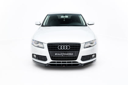 Maxton frontsplitter til Audi A4 Sedan / Avant B8 – blank sort – billede 3 af 4