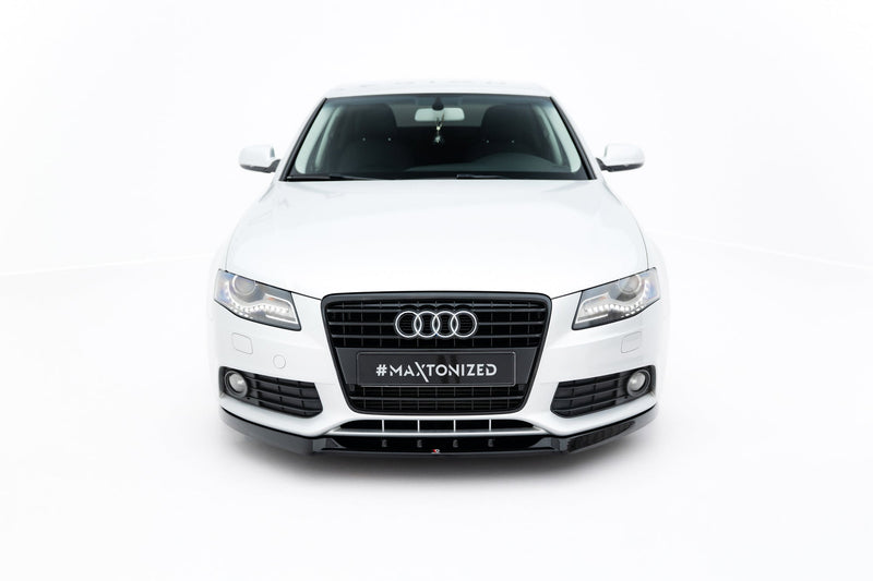 Maxton frontsplitter til Audi A4 Sedan / Avant B8 – blank sort – billede 3 af 4