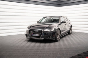 Maxton frontsplitter til Audi A6 C7 – blank sort – billede 3 af 5