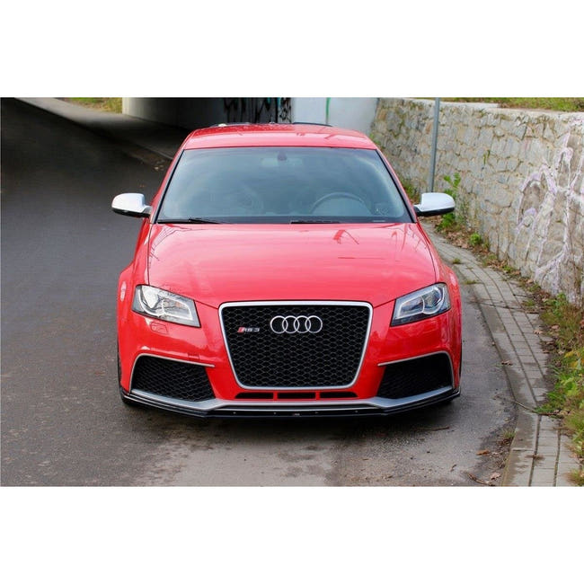 Maxton frontsplitter til Audi RS3 8P – blank sort – billede 2 af 3