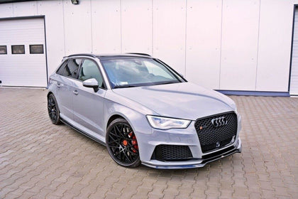 Maxton frontsplitter til Audi RS3 8V Sportback – blank sort – billede 1 af 5