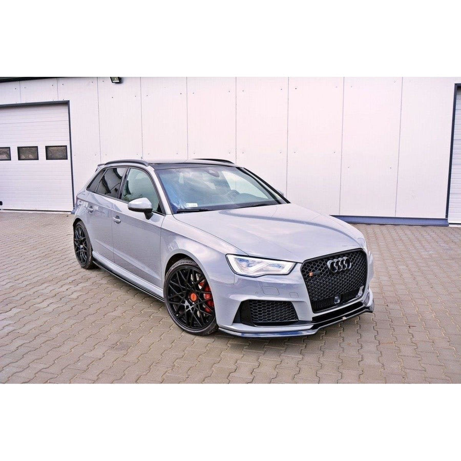 Maxton frontsplitter til Audi RS3 8V Sportback – blank sort – billede 1 af 5
