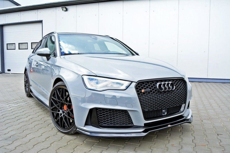 Maxton frontsplitter til Audi RS3 8V Sportback – blank sort – billede 2 af 5
