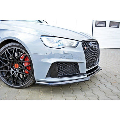 Maxton frontsplitter til Audi RS3 8V Sportback – blank sort – billede 3 af 5