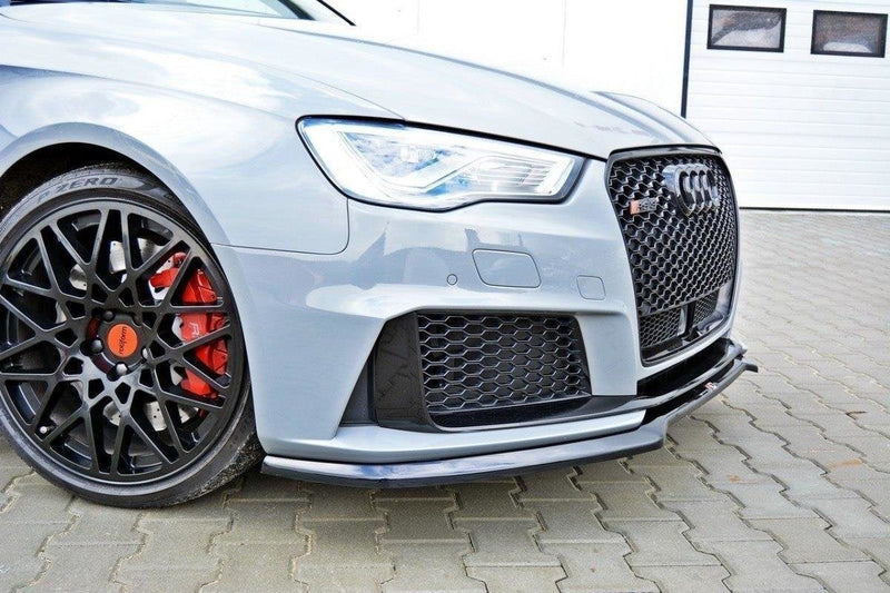 Maxton frontsplitter til Audi RS3 8V Sportback – blank sort – billede 3 af 5