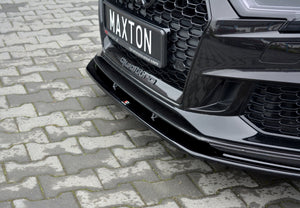 Maxton frontsplitter til Audi RS3 Sportback 8V Facelift – blank sort – billede 3 af 6