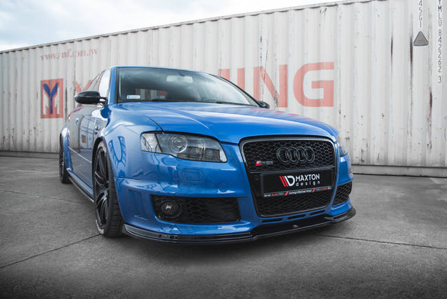Maxton frontsplitter til Audi RS4 B7 – blank sort – billede 2 af 4